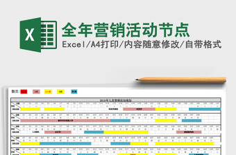 全年营销活动节点
