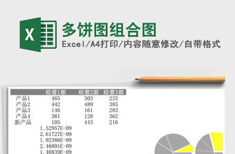 多饼图组合图