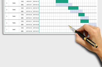 任务计划表+甘特图模板
