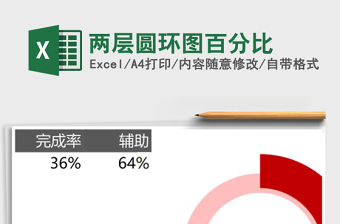 两层圆环图百分比