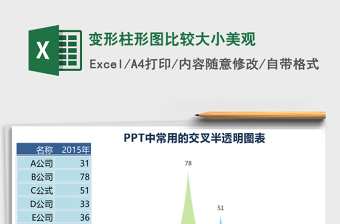 变形柱形图比较大小美观