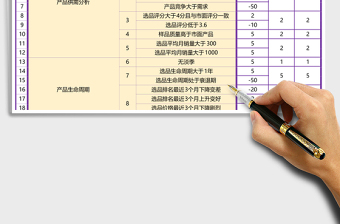 多维度调研分值风险评估表