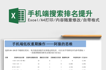 手机端搜索排名提升