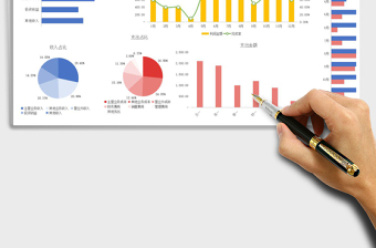 年度收入支出财务报表可视化图表