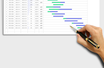 工作计划表甘特图