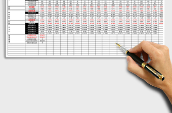 店铺数据运营监控表