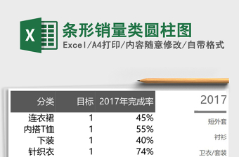 条形销量类圆柱图