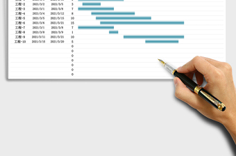 工程施工进度计划看板