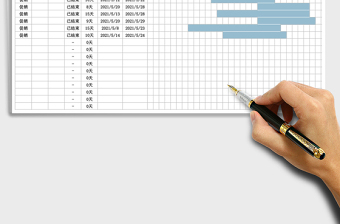 活动推广进度甘特图