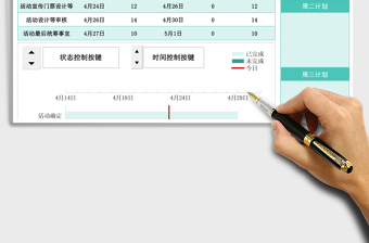 工作计划甘特图表