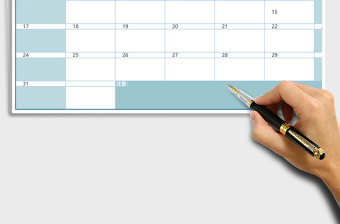 工作计划表模板30