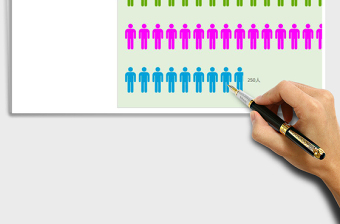 条形图人形图表