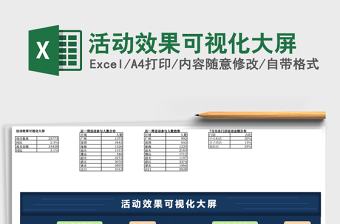 活动效果可视化大屏