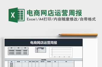 电商网店运营周报