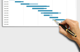 生产计划进度表-甘特用时分析