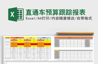 直通车预算跟踪报表