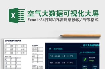 空气大数据可视化大屏