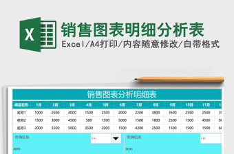 销售图表明细分析表
