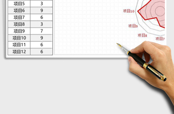 项目分析雷达图