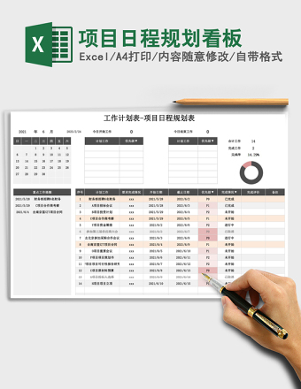 项目日程规划看板