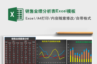 销售业绩分析表Excel模板