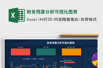 财务预算分析可视化图表