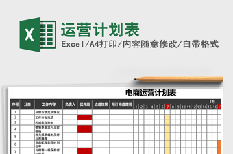 运营计划表