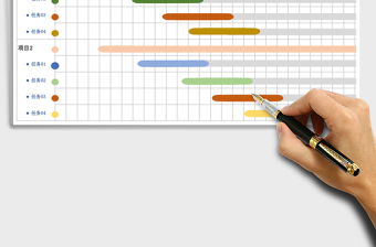 项目任务甘特图月计划