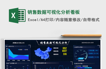 销售数据可视化分析看板