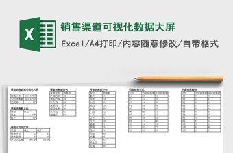 销售渠道可视化数据大屏
