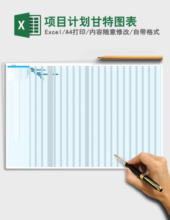 项目计划甘特图表