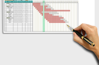 项目计划进度甘特图模板