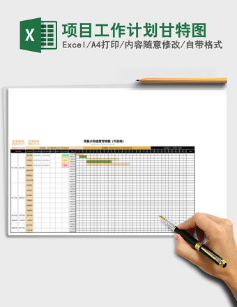 项目工作计划甘特图