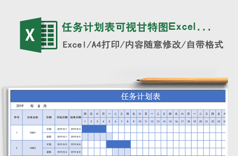 任务计划表可视甘特图下载