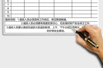 2025年春节值班安排表