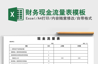 2025财务现金流量表模板