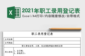 2025年职工录用登记表
