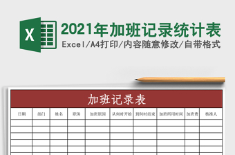2025年加班记录统计表