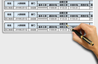 2025年工资条-薪酬管理