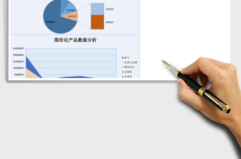 可视化图形化产品数据分析Excel模板