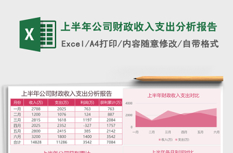 上半年公司财政收入支出分析报告