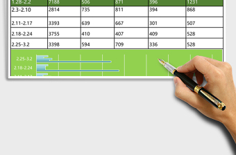 汇报风媒体表现分析excel表模板