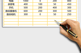 仓库存货表excel模板