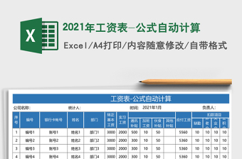 2025年工资表-公式自动计算