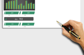 全年月份季度统计分析报告ecxel模板