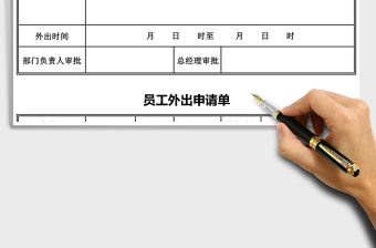 2025年公司员工外出申请表
