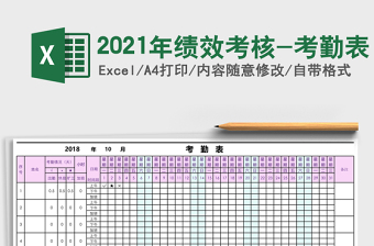 2025年绩效考核-考勤表