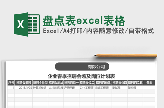 2025盘点表excel表格