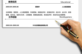 2025年人力资源求职简历