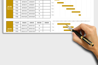 电商促销排期表甘特图下载